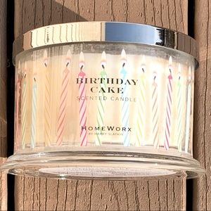 🆕HARRY SLATKIN HOMEWORX “BIRTHDAY CAKE” 18oz 4-WICK CANDLE NWT!!!